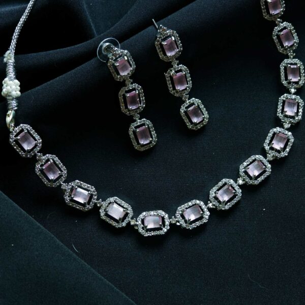 PASTEL PINK SUJATA AD NECKSET