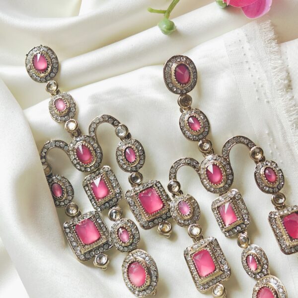 Fuchsia Deepika Earrings