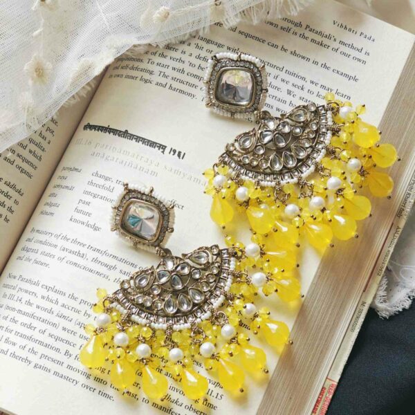 Yellow Zubina Chandbali
