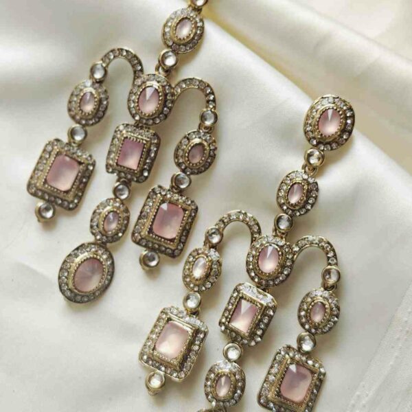 Pastel Pink Deepika Earrings